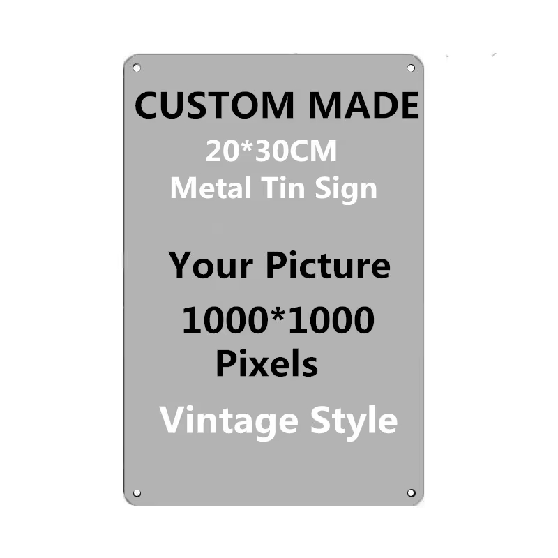Wine Tag Label - Personalisiertes Metallschild 20x30cm, Laden Sie Ihr