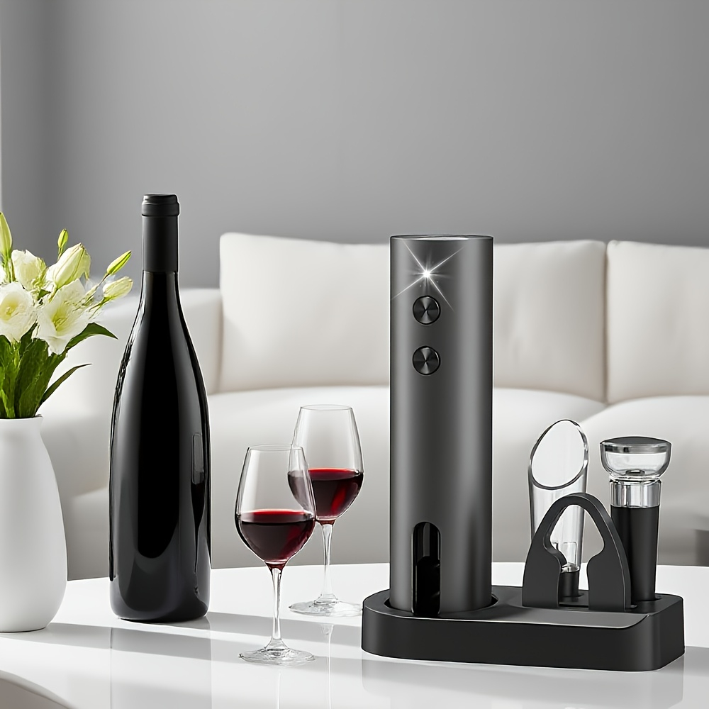 Wine Opener Electric - Automatischer elektrischer Weinflaschenöffner mit Folienschneider, Ein-Klick-Korkenzieher