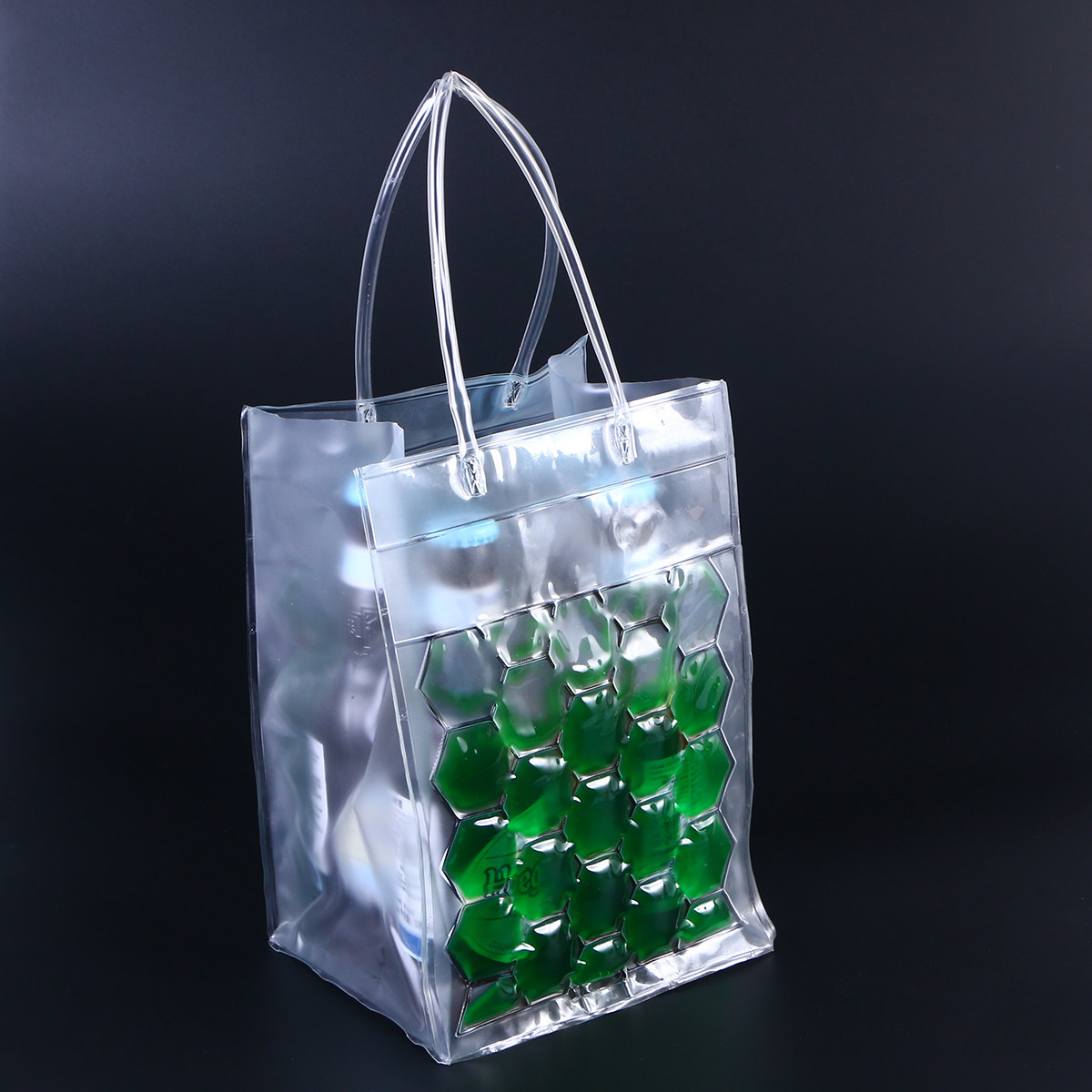 Wine Beer Garden - 2-Flaschen-Weinkühler PVC-Gel-Träger Wiederverwendbare Umweltfreundliche Kühltasche für