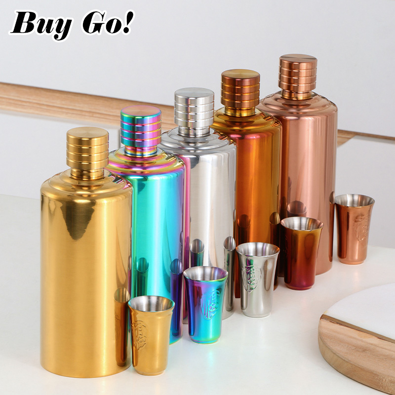 Wine Beer Cooler Direct - 1/2Pcs 500ml Edelstahl Bier Flasche Mit