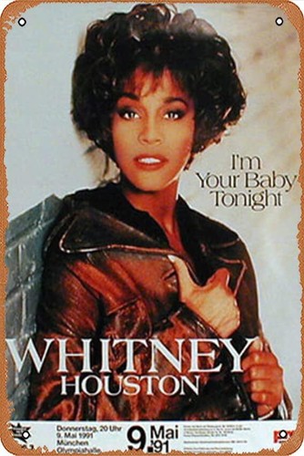 Wine Tag Label - w1, Houston, Whitney Konzertplakat Poster Retro