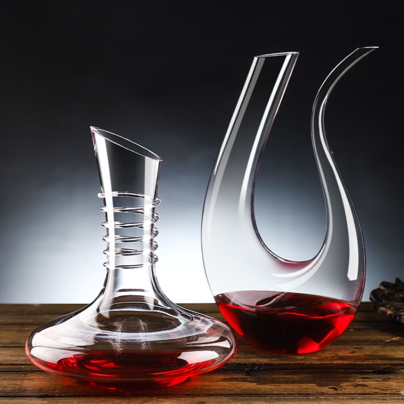 Wine Aerator Pour - Kristallglas-Weindekanter Luxuriöse Rotweinkaraffe Belüftender Dekanter mit