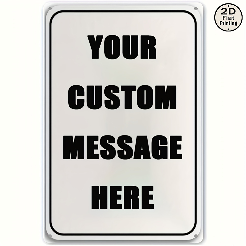 Wine Tag Label - Individuelles Metall-Blechschild Personalisiert mit Eigenem Text,