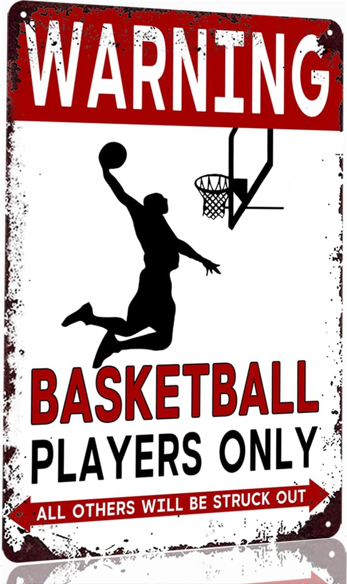 Wine Tag Label - Basketball-Blechschild, Dekoration, Geschenke für Jungen von
