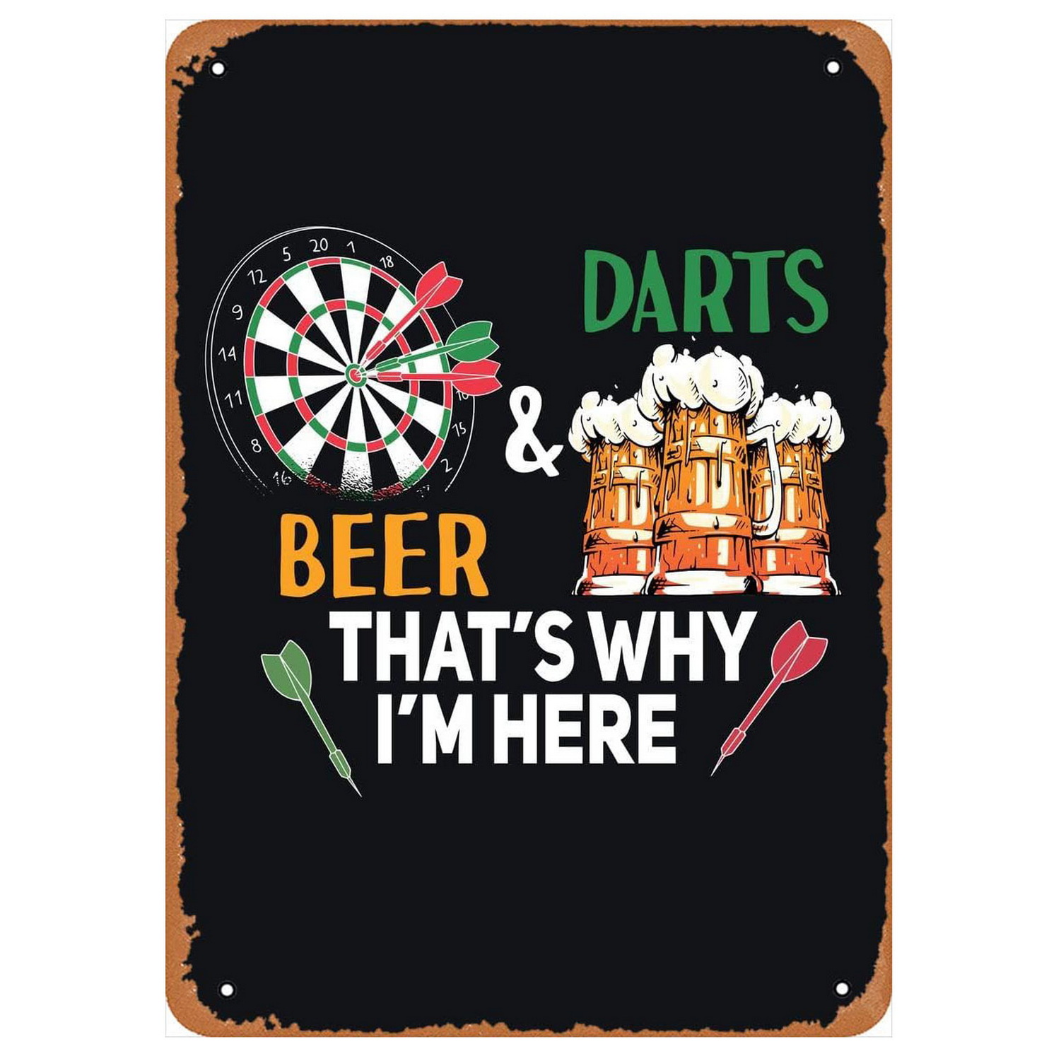 Vintage Darts & Bier Blechschi – Wine Tag Label Bewertung und Preis