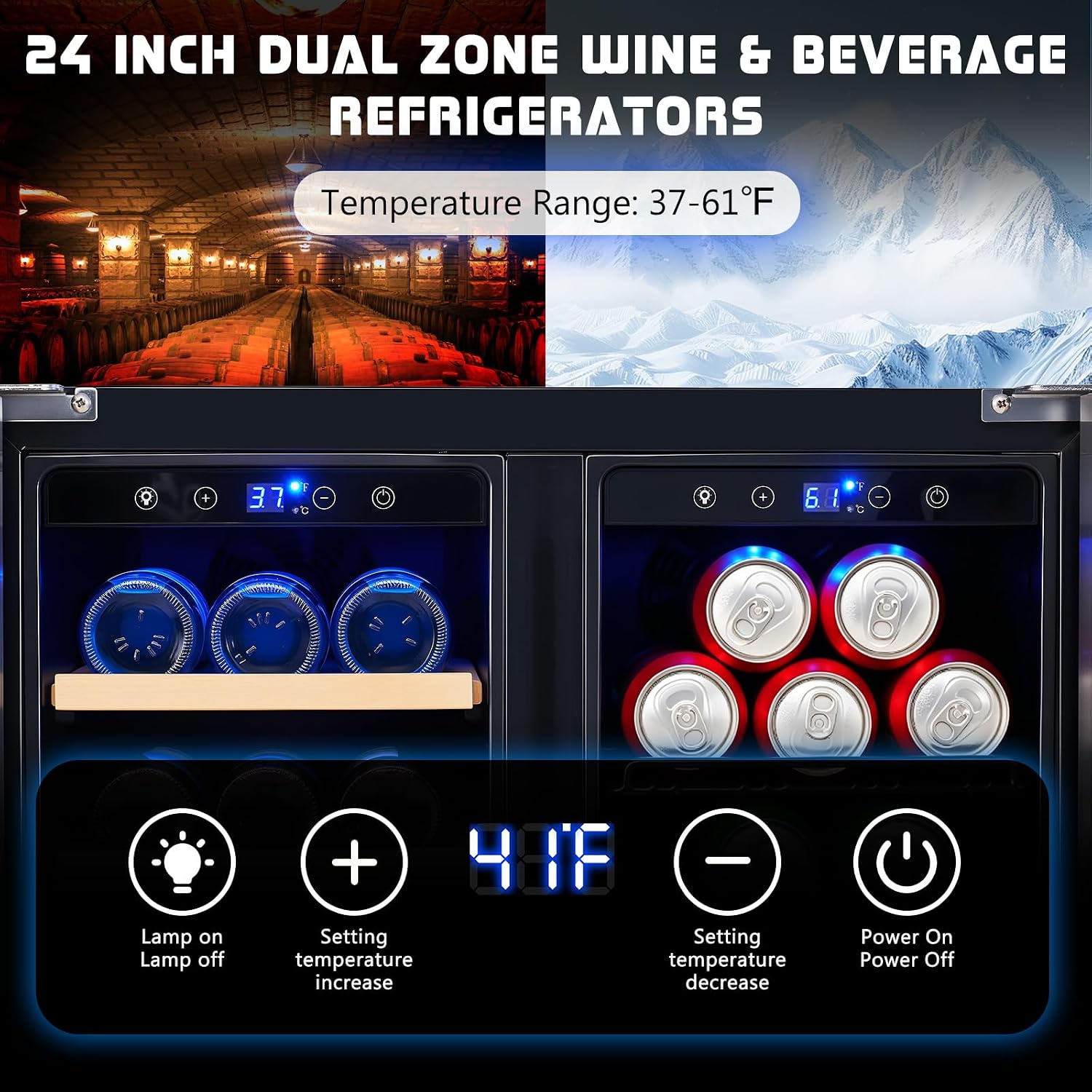 Getränkekühlschrank, 24-Zoll-D – Beer Wine Zone Bewertung und Preis