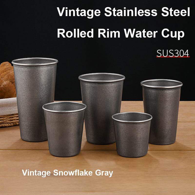 Retro Silberne Edelstahl-Trink – Wine Beer Coffee Bewertung und Preis