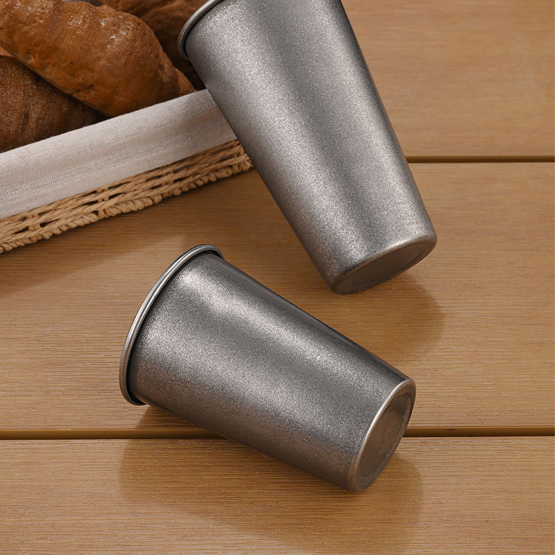 Retro Silberne Edelstahl-Trink – Wine Beer Coffee Bewertung und Preis