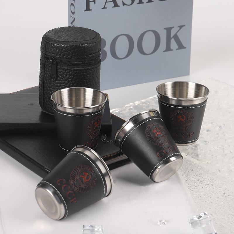 4-teiliges Set Outdoor-Reisebe – Wine Beer Glass Set Bewertung und Preis