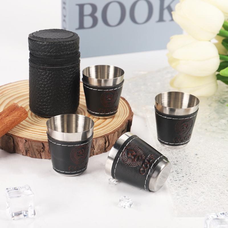 4-teiliges Set Outdoor-Reisebe – Wine Beer Glass Set Bewertung und Preis