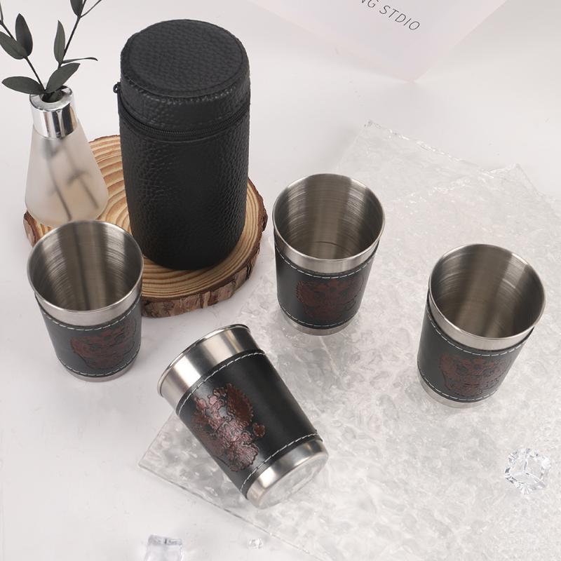 4-teiliges Set Outdoor-Reisebe – Wine Beer Glass Set Bewertung und Preis