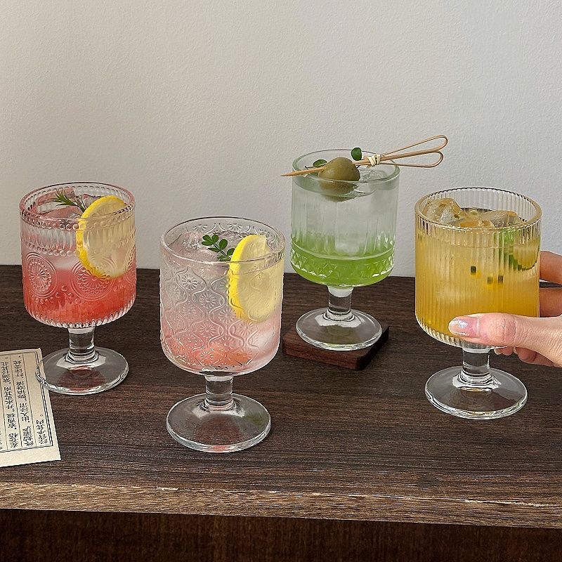 4-teiliges Set Vintage geprägt – Wine Beer Mixed Drinks Bewertung und Preis