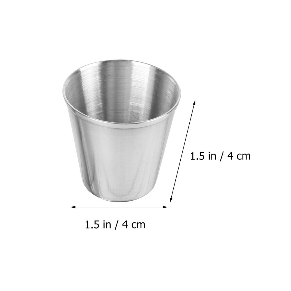 6 Stück Edelstahl-Schnapsgläse – Wine Beer Mixed Drinks Bewertung und Preis
