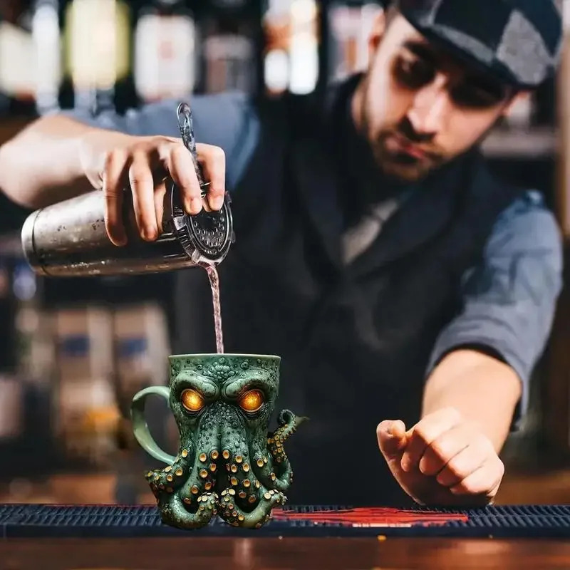 Oktopus Bier Kaffeetassen Mode – Wine Beer Coffee Bewertung und Preis