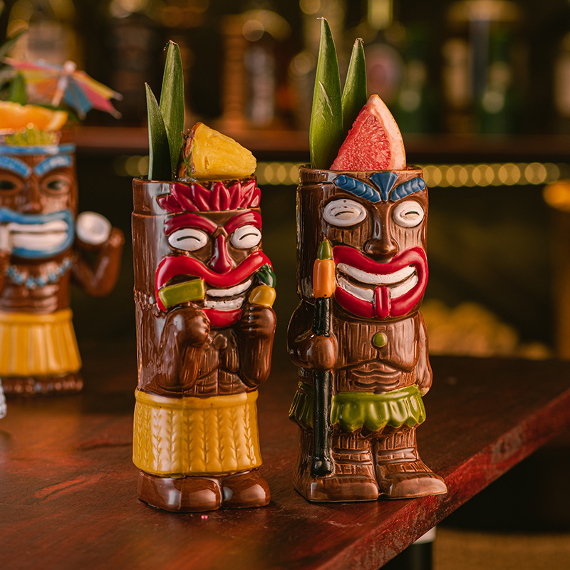 Keramik-Tiki-Becher, Hawaiiani – Wine Beer Coffee Bewertung und Preis